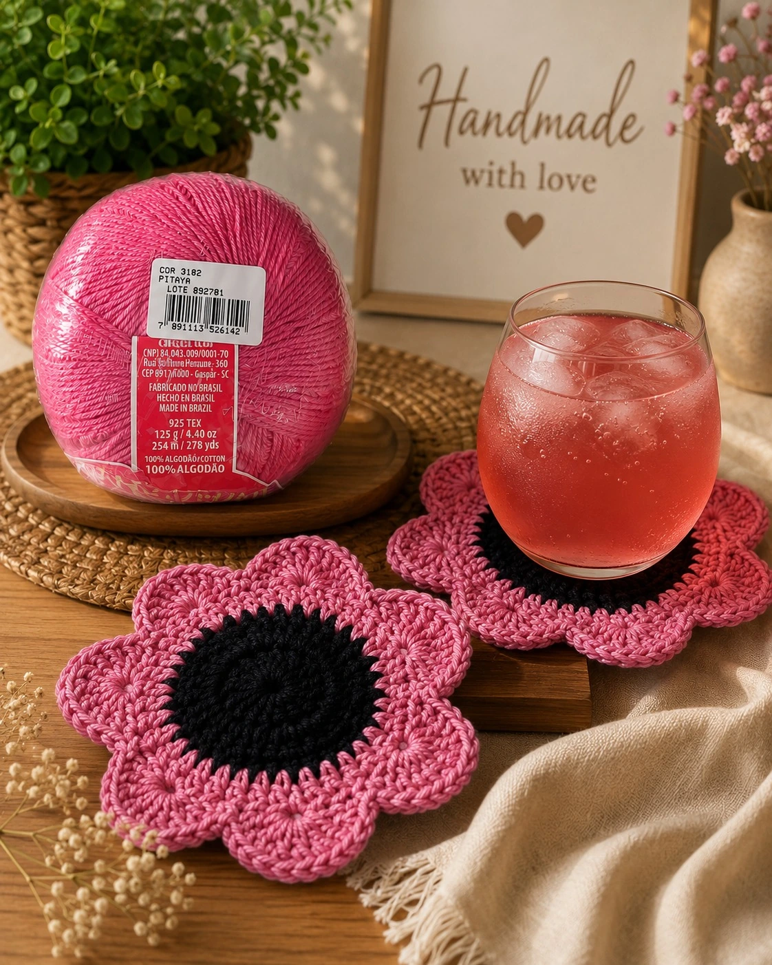 Posavasos tejidos a mano Art_Elle